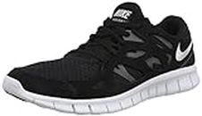 Nike Free Run 2 Men's Trainers Sneakers Shoes 537732 (Black/Dark Grey/White 004) (8.5, Black Dark Grey White, Numeric_8_Point_5)