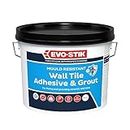 Evo-Stik Tile a Wall Adhesive & Grout for Ceramic & Mosaic Tiles 1 Litre EVO416512,White