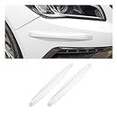 CGEAMDY 2 PCS Car Door Handle Scratch Protector, Universal for All Cars, Vehicles, SUVs, Car Side Rearview Mirror, Car Door Edge Guard, Car Exterior Accessories for Women Men (White)