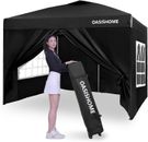 Pop-Up Gazebo Instant Portable Canopy Tent 10'X10', with 4 Sidewalls, Windows, W