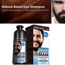200 ml para hombre 2 en 1 barba bigote color cabello natural tinte negro permanente