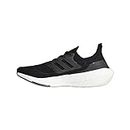 adidas Men's Ultraboost-21 Running Shoe, Black/Black/Grey, 10