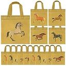 BANBALLON Horse Party Favor Bags Horse Non-Woven Gift Bags Treat Bags For Kids Birthday Party Horse Racing Party Cowboy Party Baby Shower Goodie Bags Supplies