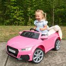 Hikiddo Licensed Audi Ride on Car, 12V/7Ah Electric Ride-on Toy w/ Remote & Bluetooth Plastic in Pink | 17.3 H x 23.6 W x 40.2 D in | Wayfair