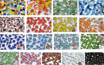 200g Soft-Glas Mosaiksteine unregelmäßig MIT MULTI-RABATT Glasmosaik Farbauswahl