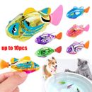 10PCS Robo Alive Robotic Sea Fish Water Activated Swimming Kids Bath Toys Gift