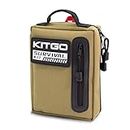 Kitgo Camping Survival Kit First Aid 108 Piece Professional Emergency Survival Gear Tool for Hunting Hiking Outdoor Adventure Fishing Travel Military Tropical Storms (Khaki)