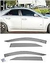 Extreme Online Store Replacement for 2008-2013 Cadillac CTS & CTS-V Models | EOS Visors Tape-On Style Smoke Tinted Side Vents Rain Guard Window Deflectors DWV-V216