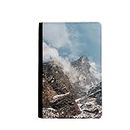 beatChong Fog Forestry Science Nature Scenery Passport Holder Travel Wallet Cover Case Card Purse
