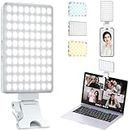 HIFFIN (LT-001) LED Video Conference Light Kit with Clip for iPhone/Tablet/Laptop, Dimmable CRI 95+ with 3 Light Modes, Built-in 2000mAh Battery for Zoom Calls/Remote Working/Live Stream/Selfies