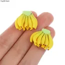 Mini Food Fruit Banana For 1:12 Doll Houses Miniature Bunch of Banana Kitchen Food Fruit Accessories