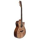 Kadence Acoustica Series Acoustic Electric Guitar - Electric Acoustic Guitar (Ash Wood) - Semi Acoustic Guitar with Pickup & Inbuilt Tuner - Electro Guitars for Beginners & Professionals