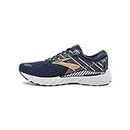 Brooks Men's Adrenaline GTS 19 2E Width Running Shoe (BRK-110294 2E 42481A0 10.5 (439) Navy/Gold/Grey)
