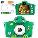 Kids Camera for Girls Boys Toddlers Childrens Age 3-8 Digital Selfie with 64GB Card for Son Daughter Grandson Granddaughter Christmas Birthday Gifts