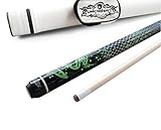 Champion Green Dragon Pool Cue Stick, Billiard Glove, Predator 314 Taper, 12.75mm, Retail Price: MSRP $220 (19 oz, White Case)