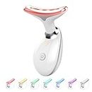 Fastaid Red-Light-Therapy-for-Face and Neck, Red Light Therapy Wand, 7 Color Led Face Neck Massager for Skin Care, White