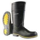 DUNLOP 8990400 Knee Boots,Size 9,15" H,Black,Plain,PR