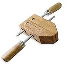 GRIPPICLAMP Heavy-duty 4" (10.2 cm) Wooden Clamp | Non-Marring Feature | Optimal Usage Below 3" (7.6 cm) | Wooden Handles & Aluminum Threads | A Must-Have for Professionals & Hobbyists
