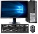 (Refurbished) Dell Optiplex 3020 Desktop (Intel Core i3/8 GB RAM(Upgradable to 16GB) / 1TB HDD/ Windows 10 Pro, MS Office/USB, Ethernet,VGA,17" Monitor (1398 x 780), Black