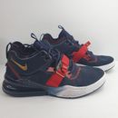 Nike Air Force 270 Size 12 Men Shoes AH6772 400 Blue Gold Red VGC + Free Postage