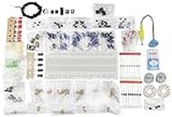 DECORVAIZ Electronic Components Project Kit or Breadboard, Capacitor, Resistor, LED, Switch - Comes in a Box