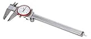 Hornady Dial Caliper, 050075-6 Inch Stainless Steel Shock-Resistant Dial Caliper Measuring Tool with Storage Case - Measure Reloading Supplies Inside, Outside, Depth, & Step to .001 Inch Accuracy