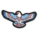 ISEE 360 American Eagle Flag Embroidered Sweable Applique Patches for Riders Jackets Boys Men Women Girls Clothes Garments Etc L x H 8 x 4 inch