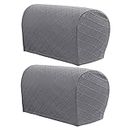 ATORSE® 2X Couch Sofa Armrest Covers Furniture Protector Recliner Armrest Slipcovers Light Grey|Sofa Cover|Sofa Cover with Cushion Cover|Dining Table Chair Cover|Big Elasticity Sofa Cover