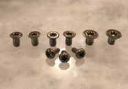Golden Bronze Scale Pivot Pocket Clip Screws for Spyderco Manix 2 G10 Set of 9