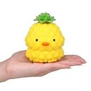 Anboor Squishies Pineapple Stress Balls, Animal Sensory Squeeze Toy for Anxiety Relief, Cute Duck Squishy Fidget Toys for Kids and Adults as Party Gifts