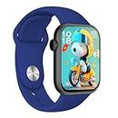 Time Up Kids Smart Watch Cartoon Dial Compatible Android Phones, Bluetooth Call,Music Speaker Touchscreen Fiteness Tracker for Boys & Girls-Solid-Snoop-X (Navy Blue)
