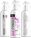 Baby Powder Cologne Perfume For Dogs - Long Lasting Deodoriser For Dogs & Aloe Vera Coat Conditioner- Naturally Derived - Lasts Up to 3 Days - 250ML - Perfume & Conditioner For Dogs, Cats & Pets