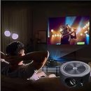 Portable Projector, 1080P Full HD Supported Outdoor Projector Home Movie LED Video Projector, Movie Projector with USB HDMI Interface & Remote Control, for Home, Outdoor, Travel, Camping