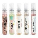Adiveda Natural Perfume Trial Set For Women - Set of 5-12ml Each
