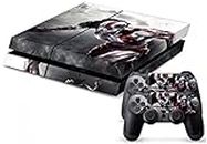 Khushi Decor God of War 3M Skin Sticker Cover for PS4 Console and 2 Controllers Video Game