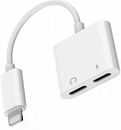 2in1 Adapter Splitter Dual Headphone Audio & Charger For iPhone 13 12 11 X 14Pro