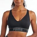 PUMA Women's Solstice Seamless Sports Bra Sujetador Deportivo, Negro, L para Mujer
