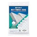 VicMore Twin Mattress Bags (2-Pack) - Eco-Friendly Clear Plastic Covers, 39x96x14 in, for Standard & XL Sizes, Moving & Storage Protection