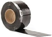 Design Engineering 010491 Quick Fix, Self-Curing, Waterproof Silicone Insulation Tape, 1" x 12' Roll, Black