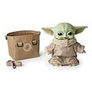 Mattel Star Wars The Child Plush Toy, 11-in Yoda Baby Figure from The Mandalorian, Collectible Stuffed Character with Carrying Satchel for Movie Fans Ages 3 and Older, HBX33