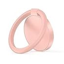 Phone Ring Holder, Metal Finger Grip, 360 Adjustable Universal Cell Phone, Zinc Alloy Finger Grip Stand Mount, Compatible With iPhone, Samsung, HUAWEI, LG, Sony and All Smartphones (Rose Gold)
