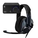 EPOS Audio PC Gaming Audio Bundle with H6PRO Closed Acoustic Gaming Headset (Sebring Black) and GSX 300 External Audio Card (Black)