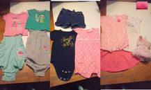 3T+ Toddler Girls Clothing Lot Babies Shirts Jumpers Jean Shorts Pink Kids Rompe