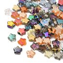 100 cuentas de vidrio arco iris color estrella AB cuentas sueltas para hacer joyas hágalo usted mismo artesanía