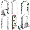 Arco di rose metallo arco per porta con cancello porta arco da giardino traliccio scaffale per fiori piante