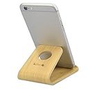 kalibri Supporto Smartphone Universale da Tavolo - Stand Cellulare Tablet Compatibile con iPad e iPhoone - Sostegno Dock scrivania - Bamboo