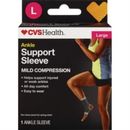 CVS Health Ankle Support Sleeve Mild Compression Size Large Color Grey NEW