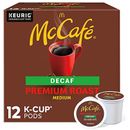 McCafe, Premium Roast Decaf Coffee, Keurig Single Serve K-Cup Pods, 12 Count