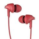boAt Bassheads 100 in Ear Wired Earphones with Mic(Furious Red)