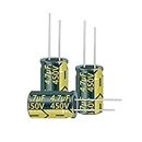 Cermant 10pcs 450V 4.7UF Capacitor 8x12MM(0.31x0.47in) High Frequency Aluminum Electrolytic Capacitors for TV, LCD Monitor, Game
